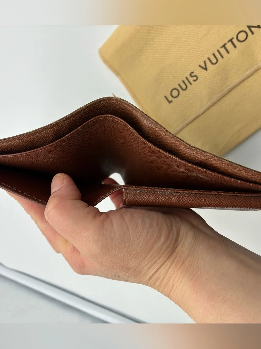 Louis Vuitton Men's Monogram Canvas Bifold Wallet - Brown
